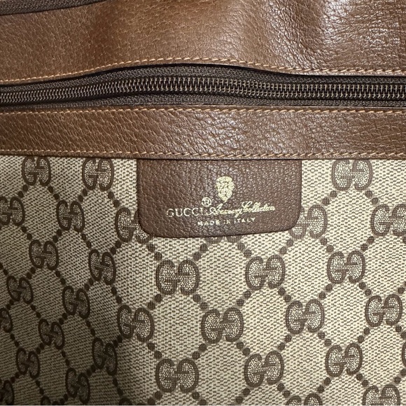 Vintage Gucci | Sherry GG Monogram Travel Weekender Bag - Picture 10 of 11